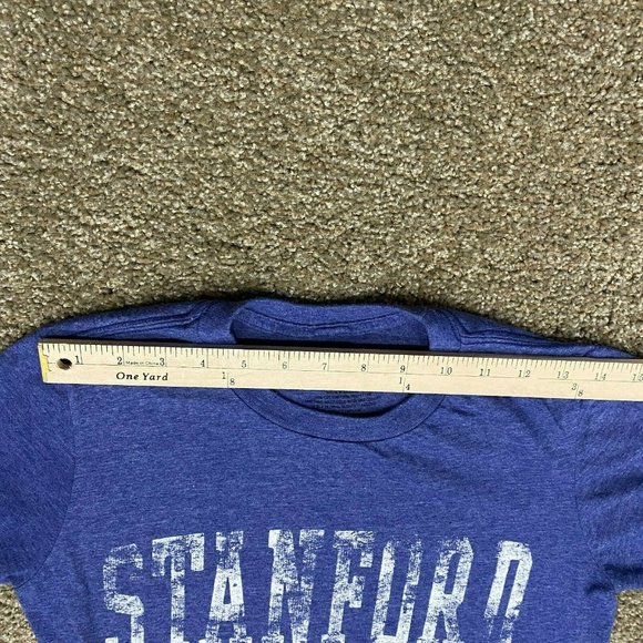 Stanford University Women's T-Shirt Size Small Blue Short Sleeve Academia - Picture 7 of 8